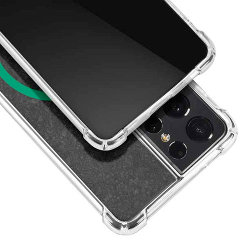 DC Comics Green Lantern Logo Black Background Galaxy S21 Ultra 5G Clear Case