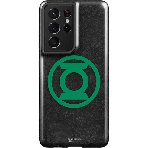 DC Comics Green Lantern Logo Black Background Galaxy S21 Ultra 5G Pro Case