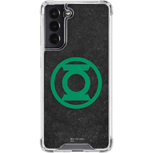 DC Comics Green Lantern Logo Black Background Galaxy S22 Clear Case