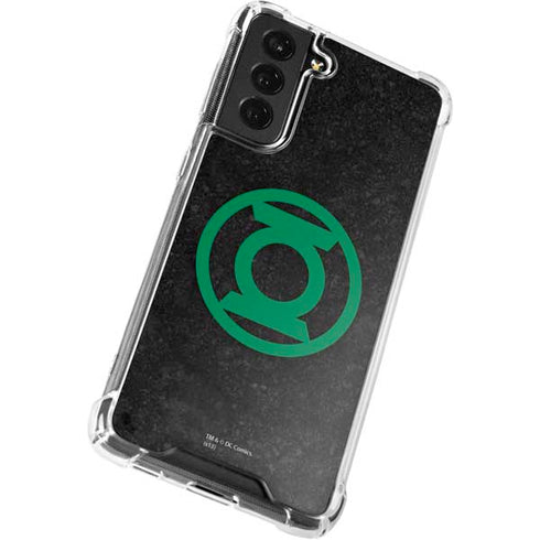 DC Comics Green Lantern Logo Black Background Galaxy S22 Clear Case