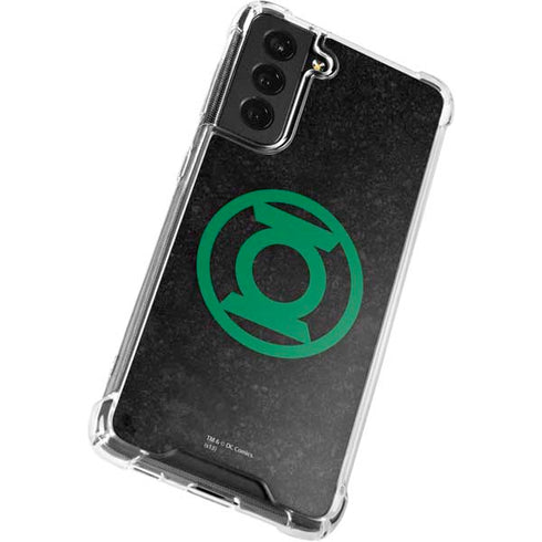 DC Comics Green Lantern Logo Black Background Galaxy S22 Plus Clear Case