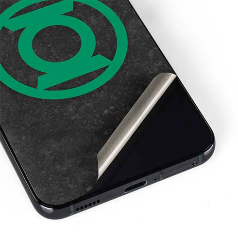 DC Comics Green Lantern Logo Black Background Galaxy S22 Plus Skin