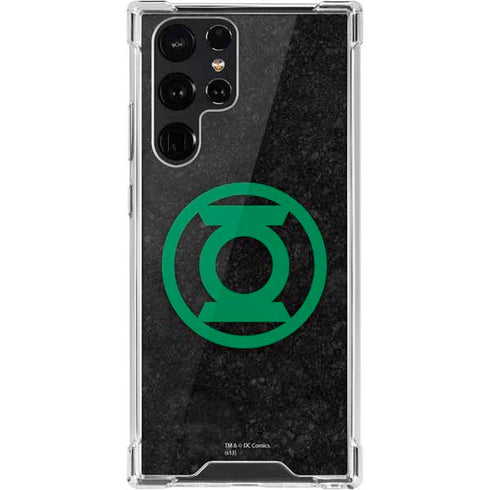 DC Comics Green Lantern Logo Black Background Galaxy S22 Ultra Clear Case