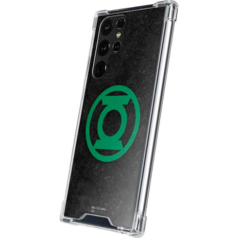 DC Comics Green Lantern Logo Black Background Galaxy S22 Ultra Clear Case