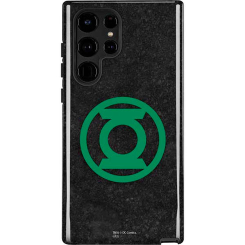 DC Comics Green Lantern Logo Black Background Galaxy S22 Ultra Pro Case