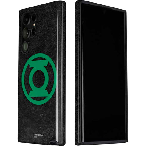 DC Comics Green Lantern Logo Black Background Galaxy S22 Ultra Pro Case