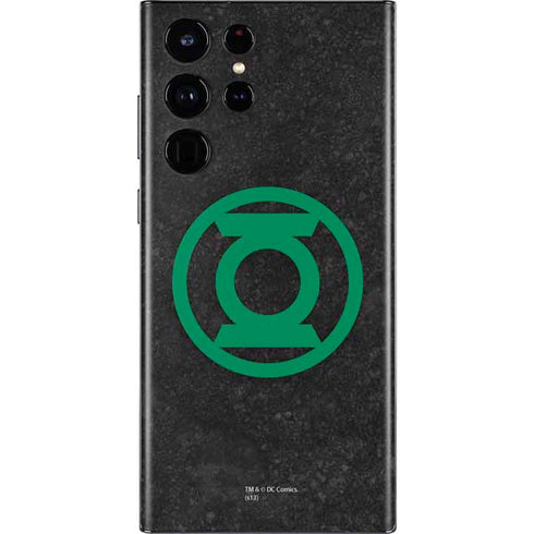 DC Comics Green Lantern Logo Black Background Galaxy S22 Ultra Skin