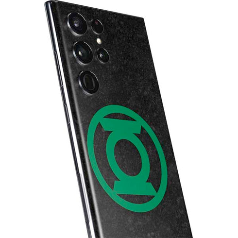 DC Comics Green Lantern Logo Black Background Galaxy S22 Ultra Skin