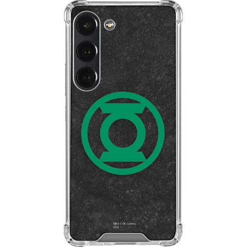 DC Comics Green Lantern Logo Black Background Galaxy S23 Clear Case