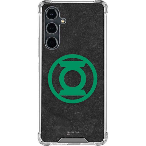 DC Comics Green Lantern Logo Black Background Galaxy S23 FE Clear Case