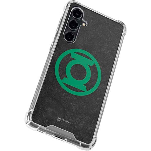DC Comics Green Lantern Logo Black Background Galaxy S23 FE Clear Case