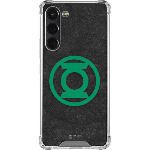 DC Comics Green Lantern Logo Black Background Galaxy S23 Plus Clear Case