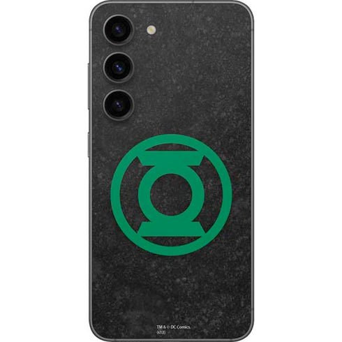 DC Comics Green Lantern Logo Black Background Galaxy S23 Skin