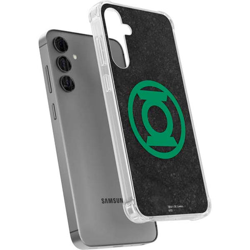 DC Comics Green Lantern Logo Black Background Galaxy S24 Plus Clear Case