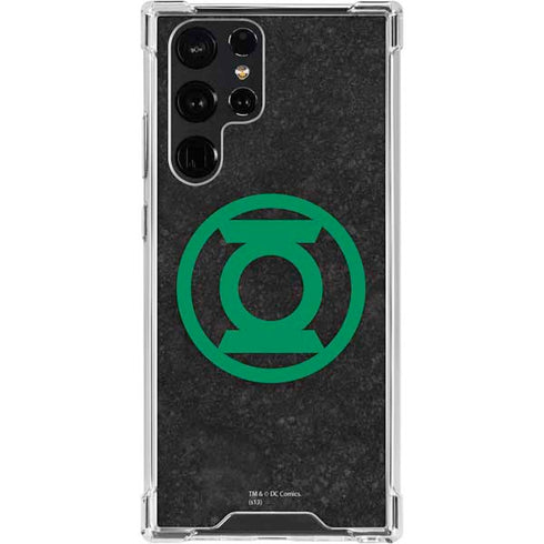 DC Comics Green Lantern Logo Black Background Galaxy S24 Ultra Clear Case