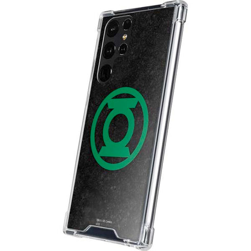 DC Comics Green Lantern Logo Black Background Galaxy S24 Ultra Clear Case