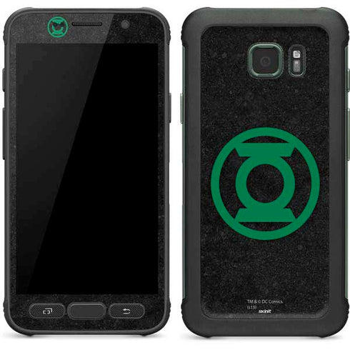 DC Comics Green Lantern Logo Black Background Galaxy S7 Active Skin