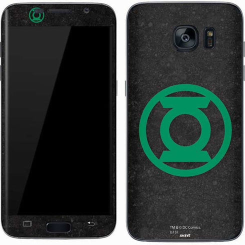 DC Comics Green Lantern Logo Black Background Galaxy S7 Skin