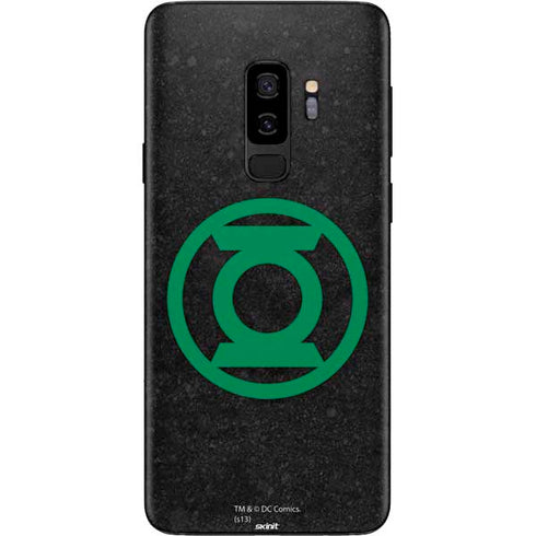 DC Comics Green Lantern Logo Black Background Galaxy S9 Plus Skin