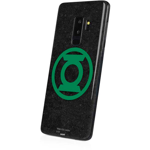 DC Comics Green Lantern Logo Black Background Galaxy S9 Plus Skin