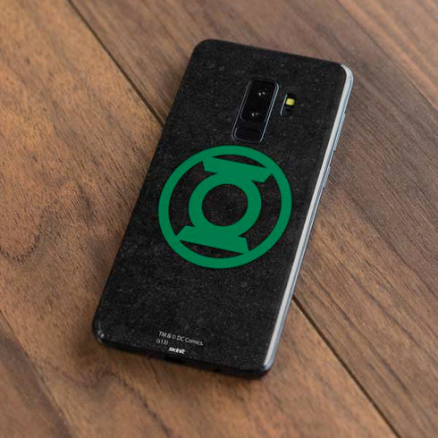 DC Comics Green Lantern Logo Black Background Galaxy S9 Plus Skin