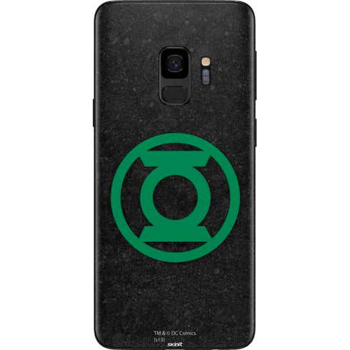 DC Comics Green Lantern Logo Black Background Galaxy S9 Skin
