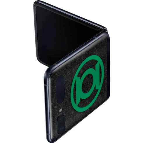 DC Comics Green Lantern Logo Black Background Galaxy Z Flip Skin