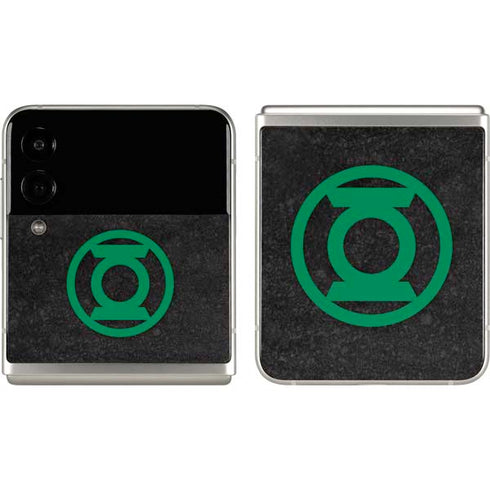 DC Comics Green Lantern Logo Black Background Galaxy Z Flip3 5G Skin
