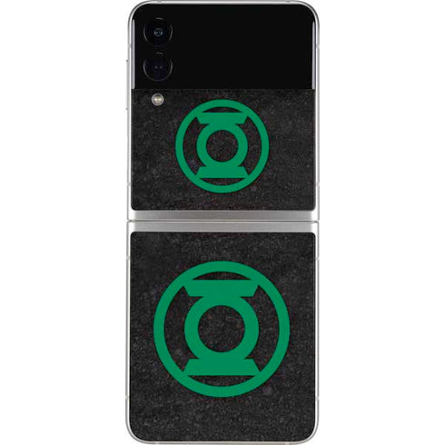 DC Comics Green Lantern Logo Black Background Galaxy Z Flip3 5G Skin