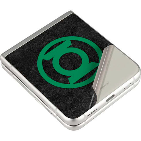 DC Comics Green Lantern Logo Black Background Galaxy Z Flip3 5G Skin