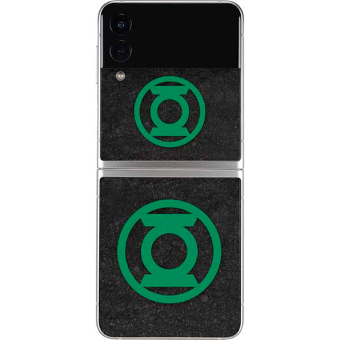 DC Comics Green Lantern Logo Black Background Galaxy Z Flip4 5G Skin