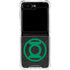 DC Comics Green Lantern Logo Black Background Galaxy Z Flip5 5G Clear Case