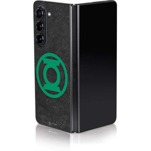 DC Comics Green Lantern Logo Black Background Galaxy Z Fold5 5G Skin