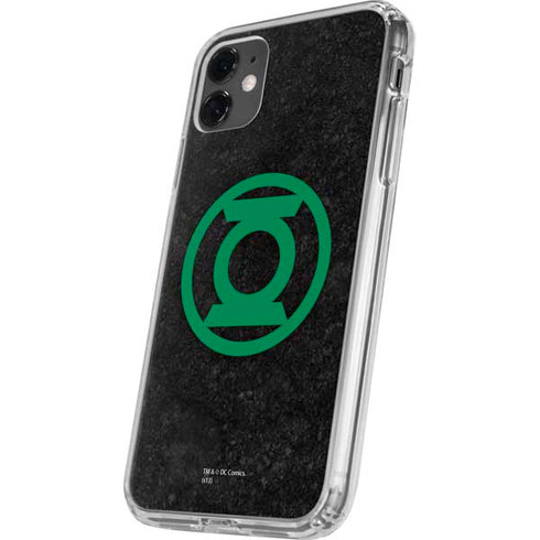 DC Comics Green Lantern Logo Black Background iPhone 11 Clear Case