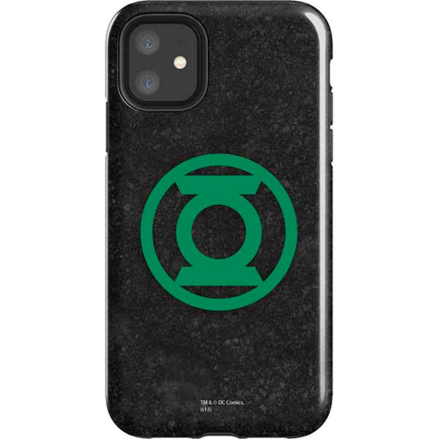 DC Comics Green Lantern Logo Black Background iPhone 11 Impact Case