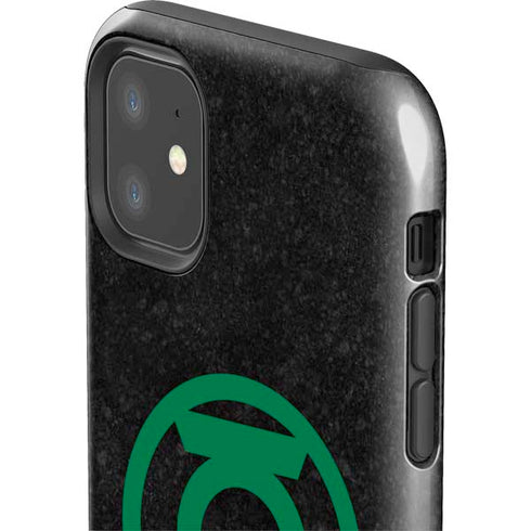 DC Comics Green Lantern Logo Black Background iPhone 11 Impact Case