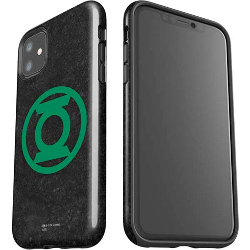 DC Comics Green Lantern Logo Black Background iPhone 11 Impact Case