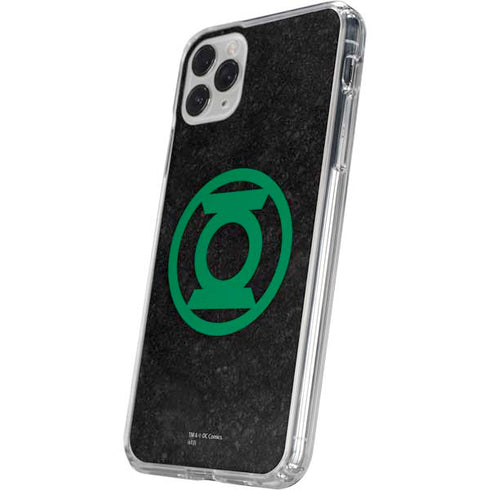 DC Comics Green Lantern Logo Black Background iPhone 11 Pro Clear Case