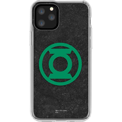 DC Comics Green Lantern Logo Black Background iPhone 11 Pro Clear Case