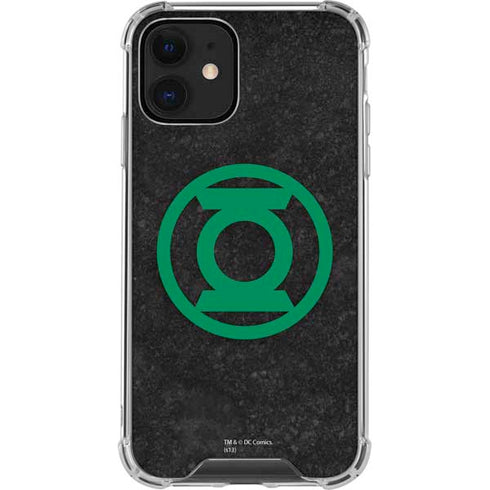 DC Comics Green Lantern Logo Black Background iPhone 12 Clear Case