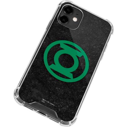 DC Comics Green Lantern Logo Black Background iPhone 12 Clear Case