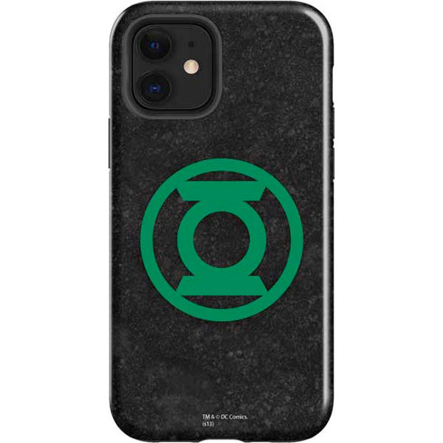 DC Comics Green Lantern Logo Black Background iPhone 12 Impact Case