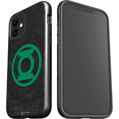 DC Comics Green Lantern Logo Black Background iPhone 12 Impact Case