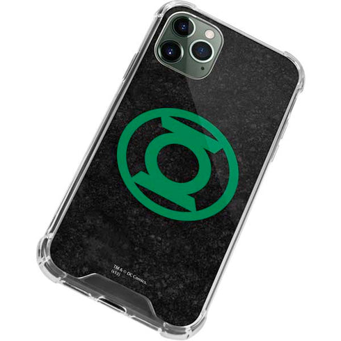 DC Comics Green Lantern Logo Black Background iPhone 12 Pro Clear Case