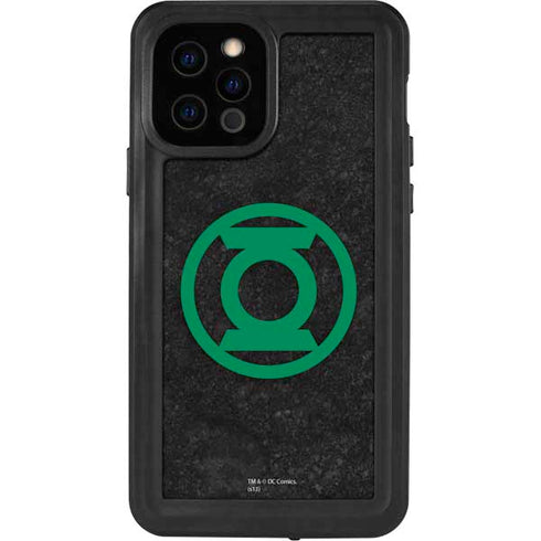 DC Comics Green Lantern Logo Black Background iPhone 12 Pro Waterproof Case