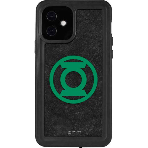 DC Comics Green Lantern Logo Black Background iPhone 12 Waterproof Case