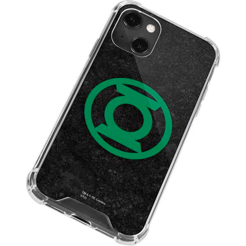 DC Comics Green Lantern Logo Black Background iPhone 13 Mini Clear Case