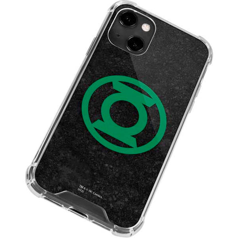DC Comics Green Lantern Logo Black Background iPhone 14 Clear Case
