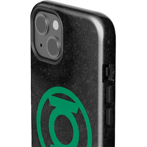 DC Comics Green Lantern Logo Black Background iPhone 15 Plus Impact Case