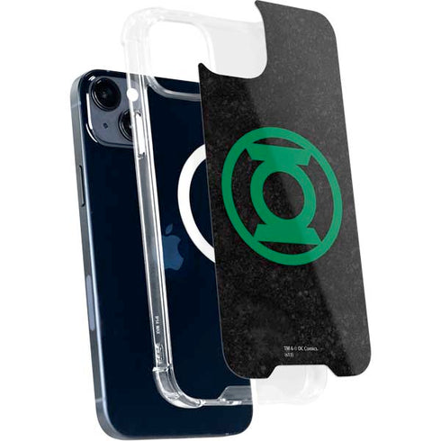 DC Comics Green Lantern Logo Black Background iPhone 15 Plus MagSafe Case